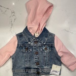 BRAND NEW Tucker + Tate Pink Ruffle Jean Jacket